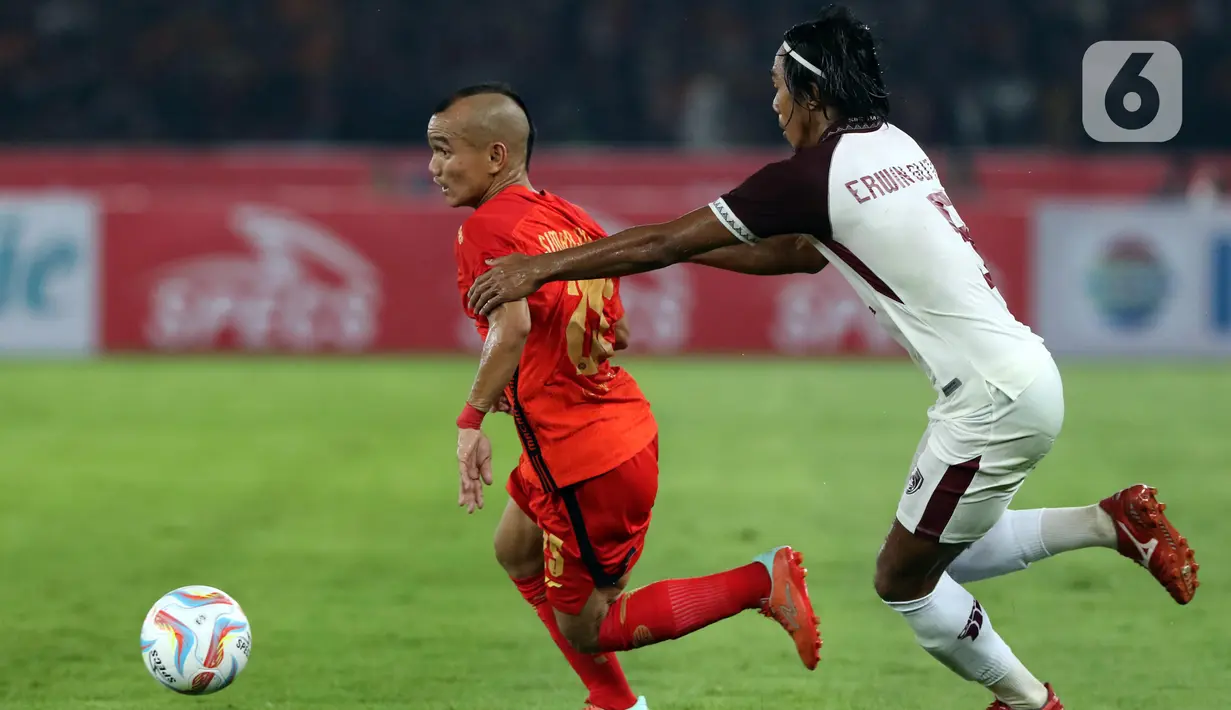 Persija berhasil menahan imbang PSM Makassar dengan skor 1-1. (Liputan6.com/Helmi Fithriansyah)