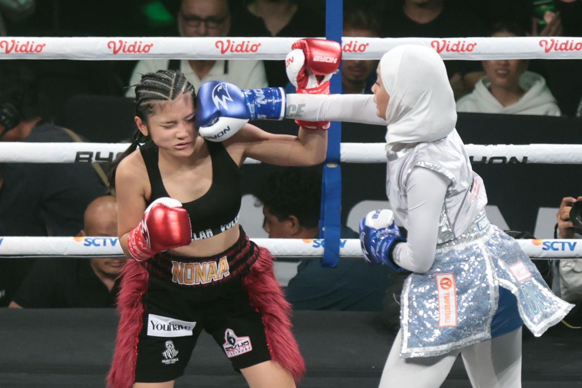 Sengitnya Duel Fighter di Byon Combat Showbiz 8