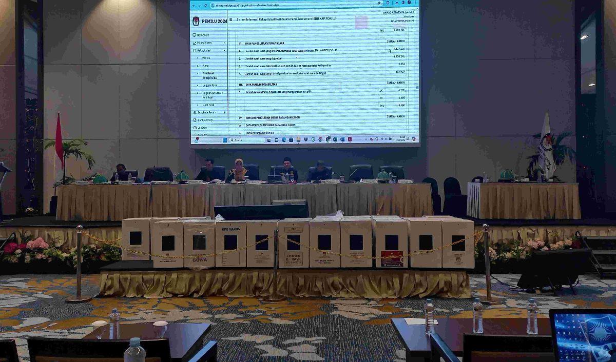 Berdasarkan penghitungan manual di 23 provinsi, Prabowo-Gibran mendapatkan 61.111.911 suara.<br>