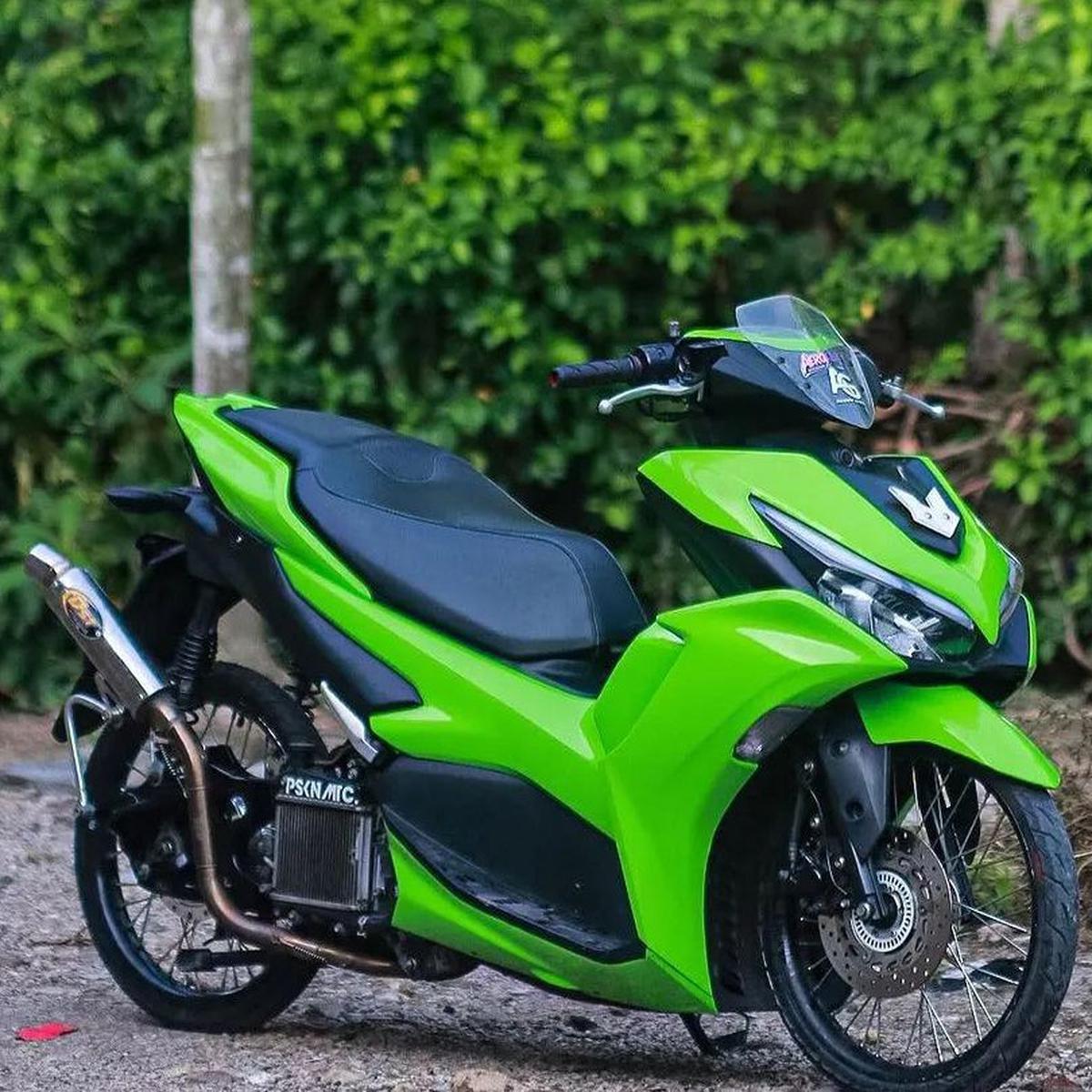 10 Foto Modifikasi Yamaha Aerox dengan Tampilan Sporty Abis, Kini Jadi Idola Remaja
