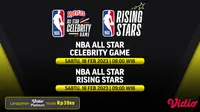 Saksikan Keseruan NBA All Star Celebrity Game dan All Star Rising Stars di Vidio, Sabtu 18 Februari