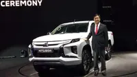 New Mitsubishi Triton resmi diperkenalkan di Bangkok, Jumat (9/11). (Septian/Liputan6.com)