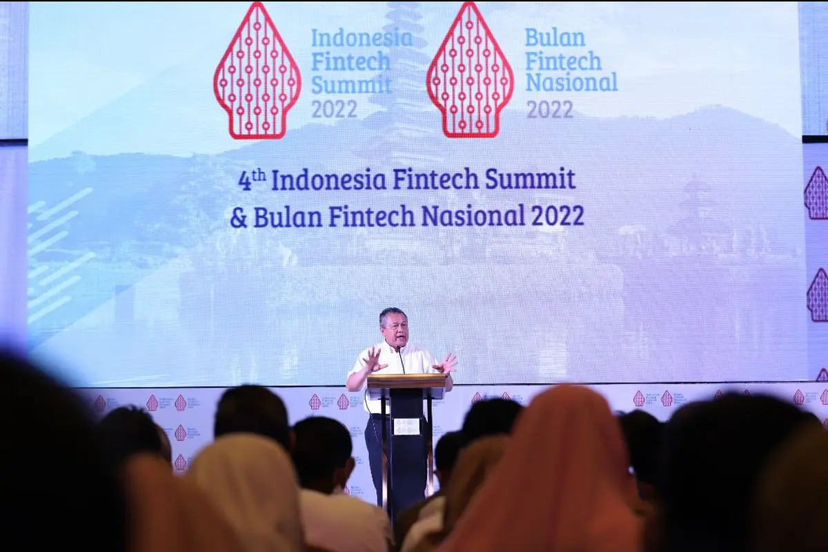 Gubernur Bank Indonesia (BI), Perry Warjiyo dalam penutupan program edukasi tahunan Bulan Fintech Nasional (BFN) 2022. (Dok BI)