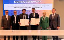 Perkuat Ketahanan Energi Nasional, Pertamina-ENI Teken MOU Pengelolaan Hulu Migas