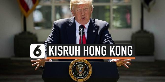VIDEO: Trump Teken UU Dukung Pro-Demokrasi Hong Kong