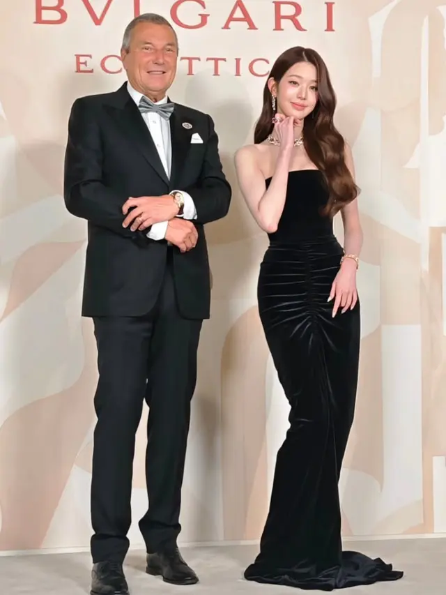Jang Won-young di Acara Bvlgari Seoul. [@jc.babin]