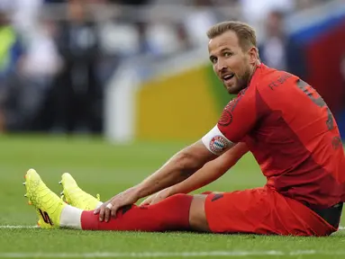 Ekspresi pemain Bayern Munchen, Harry Kane saat laga persahabatan melawan Tottenham Hotspur di Tottenham Hotspur Stadium, London, Inggris, Minggu (11/08/2024) dini hari WIB. (AP Photo/PA/Bradley Collyer)