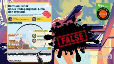 Cek Fakta: Hoaks Link Pendaftaran Bantuan Tunai buat PKL dan Warung