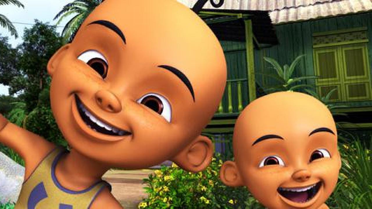 Mahathir dan wakil PM Malaysia nonton Upin dan Ipin