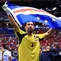 Air mata kiper Tanjung Verde, Vozinha tak terbendung setelah tampil gemilang saat melawan Spanyol dalam laga Grup H Piala Dunia 2026, Selasa (16/06/2026) dini hari WIB. (AFP/Getty Images/Buda Mendes)