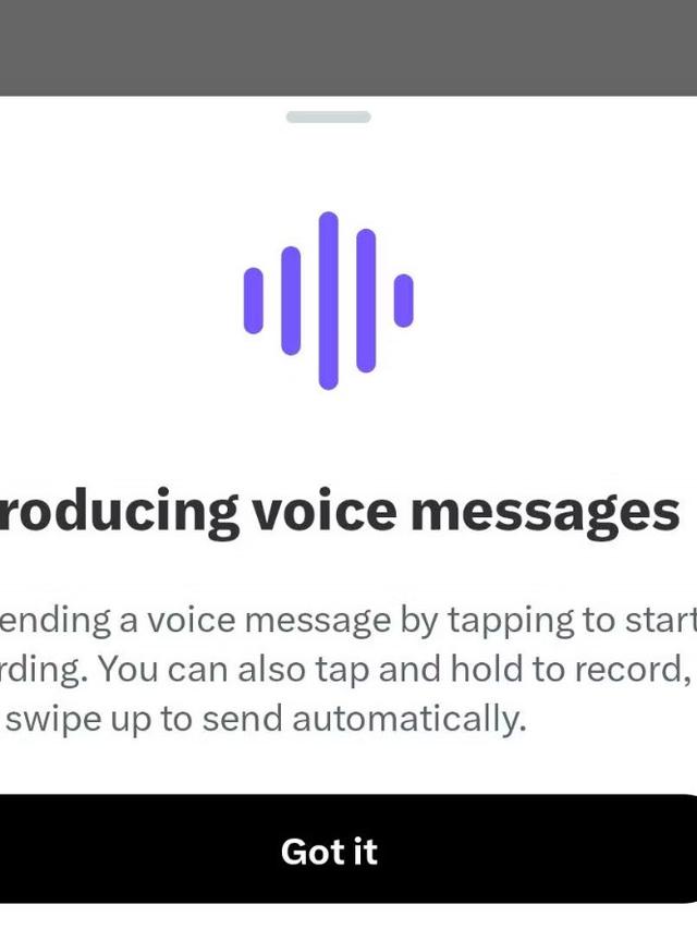 Voice Note di DM Twitter