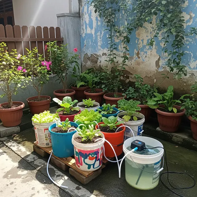 9 Desain Kebun Sayur Hidroponik Ember Sederhana Modal Kecil, Solusi Lahan Terbatas