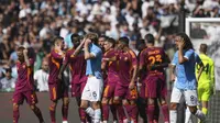 Hasil Liga Italia: Derby della Capitale Diwarnai 2 Kartu Merah, AS Roma Sikat Lazio