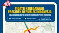 Pidato Kenegaraan Prabowo, Arus Lalu Lintas di Senayan Dialihkan