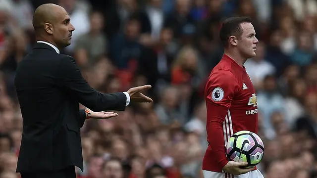 Intip Aksi Jose Mourinho dan Pep Guardiola di  Lapangan