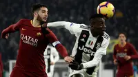 AS Roma menelan kekalahan 0-1 dari Juventus pada laga pekan ke-17 Serie A musim ini di Allianz Stadium, Sabtu (22/12/2018) malam waktu setempat. (AFP/Filippo Monteforte)