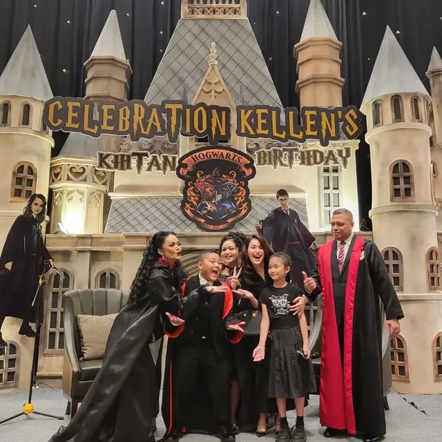 Ayu Ting Ting dan Bilqis di acara ulang tahun anak Krisdayanti. (Foto: Instagram/ayutingting92)