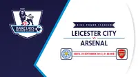 Leicester City vs Arsenal (Liputan6.com/Ari WIcaksono)