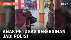 Penuh Haru! Anak Petugas Kebersihan Jadi Polisi di Tempat Ibunya Bekerja