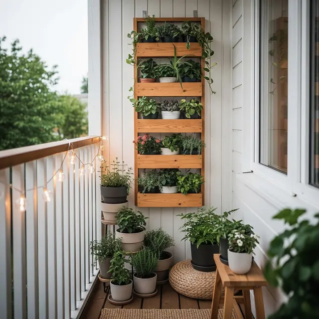Desain Teras Sempit 2x2 Meter Jadi Kebun Mini Pakai Pot Bertingkat
