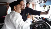 Menteri BUMN Erick Thohir melepas program mudik gratis bersama BUMN 2023 di area Plaza Barat Gelora Bung Karno (GBK), Jakarta, Selasa (18/4/2023). (Dok KBUMN)