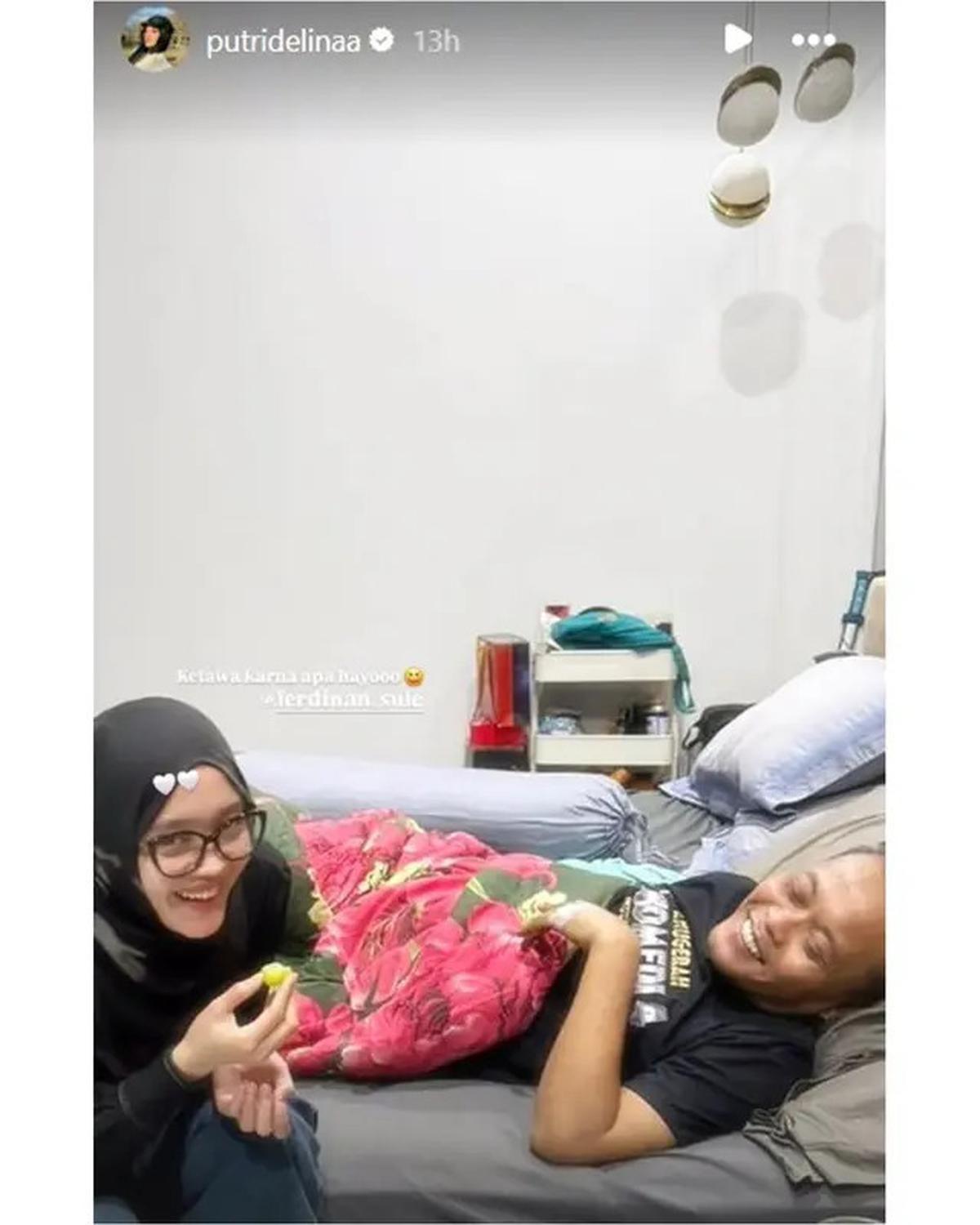 6 Potret Kondisi Sule yang Dikabarkan Sakit, Bahagia Dijenguk Putri Delina