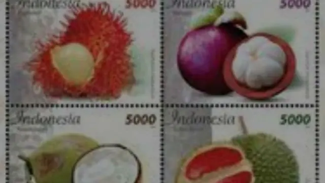 Prangko Durian Merah