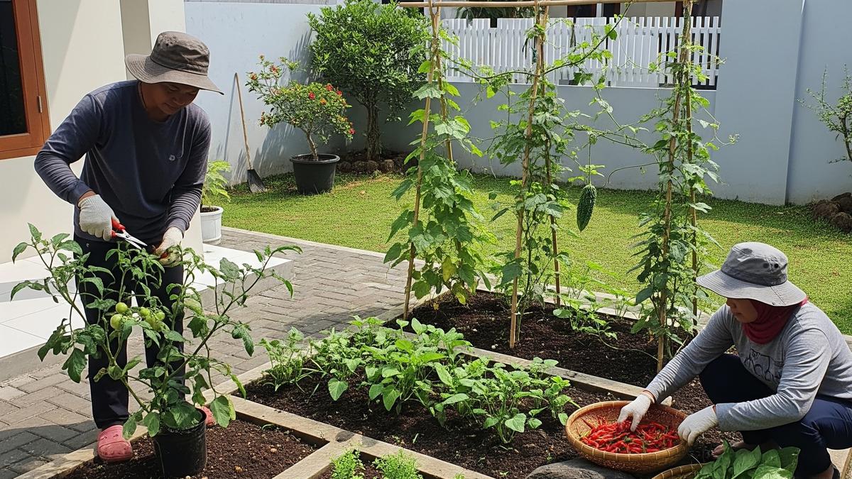 7 Ide Kebun Dapur di Area Jemuran yang Produktif dan Estetis, Maksimalkan Lahan Terbatas