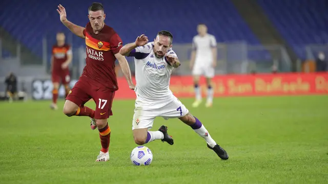 FOTO: Roma Bungkam Fiorentina di Olympic Stadium