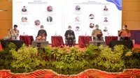 Acara Serap Aspirasi UU Cipta Kerja di Makassar, Sulawesi Selatan