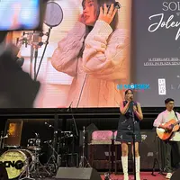 Konferensi Pers Jolene Marie dengan Single Baru 'Merindu' di Lavva Lounge (Dok/Fimela.com/Rianti Fitri Wulandari)