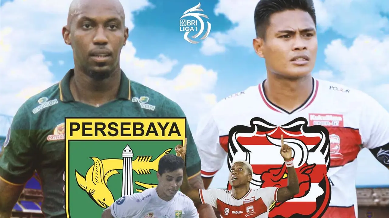 BRI Liga 1 - Duel Antarlini - Persebaya Surabaya Vs Madura United