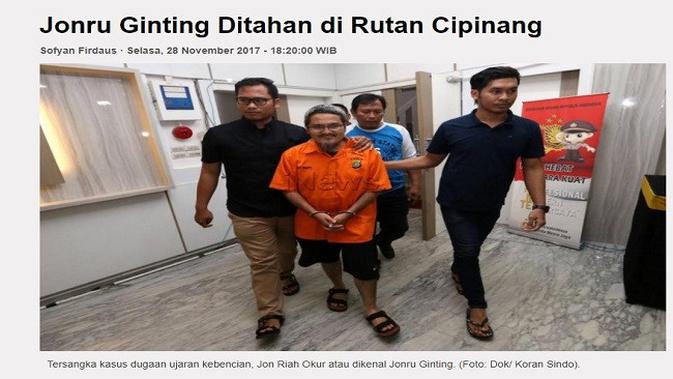 Gambar Tangkapan Layar Artikel dari Situs inews.id