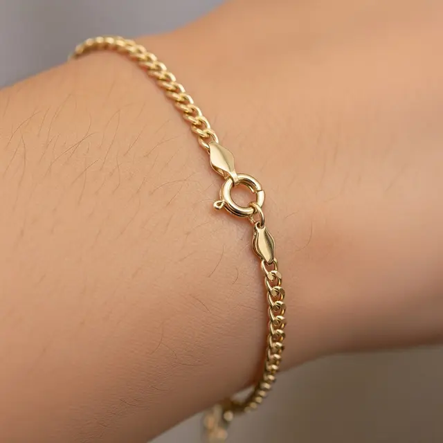 Gelang Emas Gram Kecil 18K Masa Kini