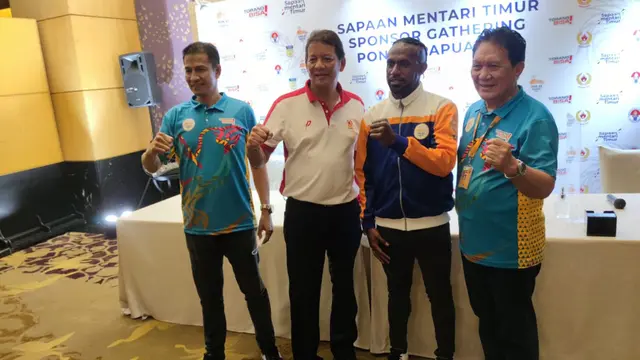 Pengurus PB PON XX Papua Bersama Boaz Salossa