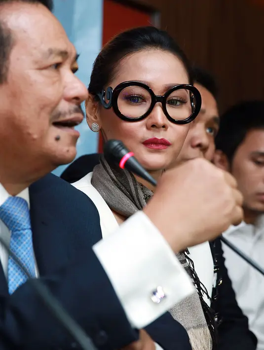 Saat hadir di acara seminar Hak Kekayaan Intelektual, di Hotel Borobudur, Jakarta Pusat, Jumat. Ia berharap, tidak ada lagi pencipta lagu berurusan dengan dirinya secara pribadi. (Deki Prayoga/Bintang.com)