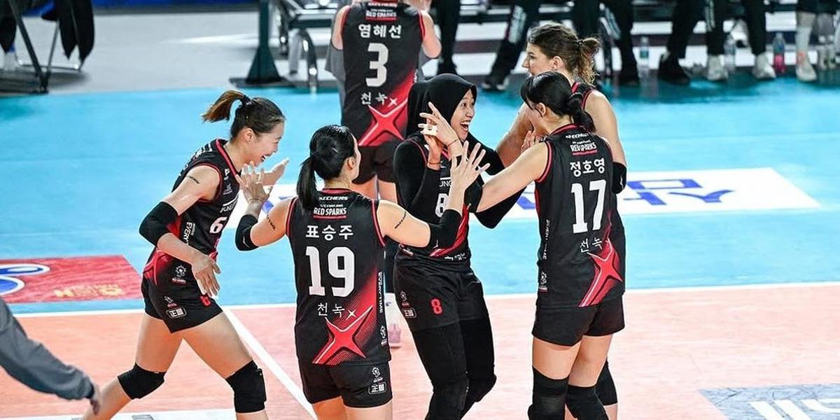 Beri Perlawanan Hebat Pada Pink Spiders, Red Sparks & Megawati Dipuji Media Korea Selatan: 'Penjahat' Yang Hebat!