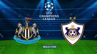 Cover Liga Champions - Newcastle Vs Qarabag. (Wiwig Prayugi/Bola.com)
