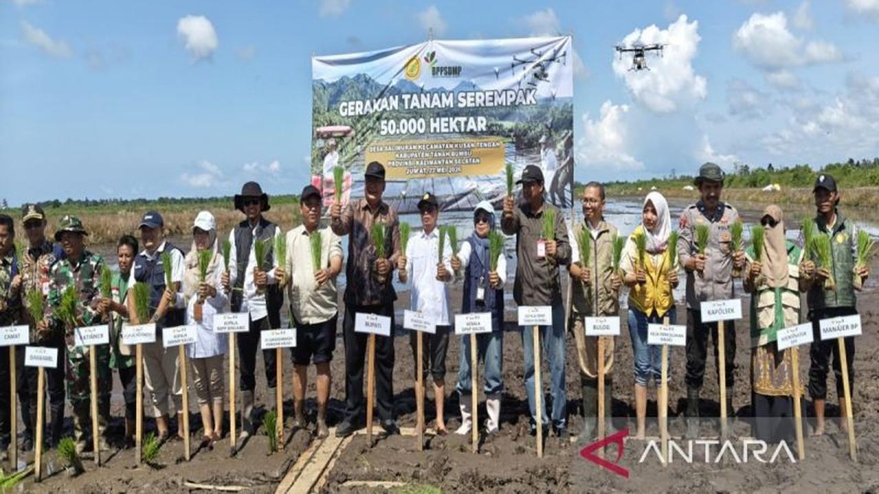 BRMP Kalsel Dukung Percepatan Tanam Padi, Perkuat Pertanian Modern di Kalimantan Selatan