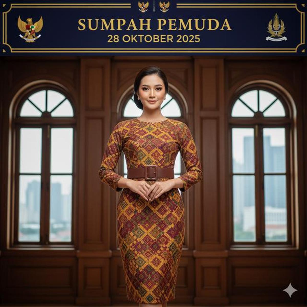 7 Model Dress Batik Simpel dan Elegan untuk Peringati Sumpah Pemuda 28 Oktober 2025
