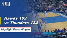Russell Westbrook mencetak triple-double dengan 23 poin, 10 assist dan 9 rebound, Paul George menambahkan 20 poin membawa Thunder menang 124-109