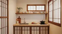 9 Desain Dapur Ala Jepang Minimalis Ukuran 2x2 Meter, Estetis dengan Budget Terjangkau