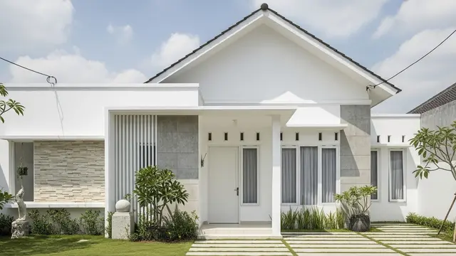 Rumah Minimalis Cat Putih yang Tampak Bersih dan Jadi Tren di 2026 Model Material Daur Ulang Estetis