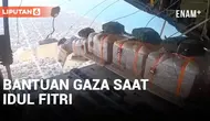 Bantuan berupa pasokan makanan dan perlengkapan medis diterjunkan militer Mesir ke Gaza. Bantuan ini disebar dari udara saat masa liburan Idul Fitri.