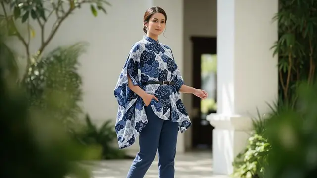Model Atasan Batik Kombinasi Celana Bahan untuk Kondangan