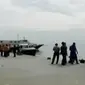 Polisi gelar olah TKP tabrakan kapal di Pulau Seribu. (Liputan 6 SCTV)