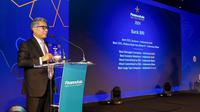 Direktur Utama BRI Sunarso Asia pada ajang The Finance Asia Awards and Asia&rsquo;s Best Companies Poll Gala Dinner 2024 yang diselenggarakan pada Kamis (27/06) di Hong Kong. (Dok BRI)