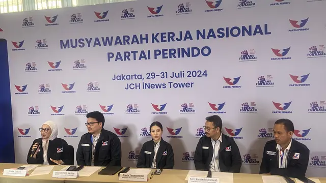 Partai Perindo akan menggelar musyawarah kerja nasional atau Mukernas tahun 2024 selama tiga hari ke depan, mulai dari 29 hingga 31 Juli 2024.