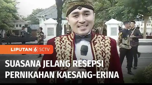 Resepsi pernikahan Kaesang-Erina diselenggarakan di Pura Mangkunegaran, Solo, Jawa Tengah. Selain di Pura Mangkunegaran, resepsi pernikahan juga dirayakan di Loji Gandrung sebagai titik kirab mempelai menuju Pura Mangkunegaran.
