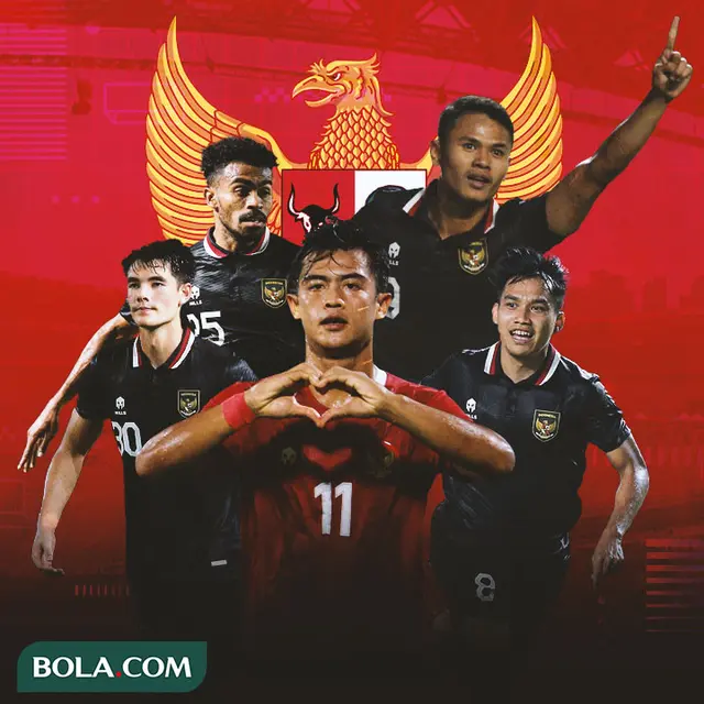 Timnas Indonesia - Dimas Drajad, Pratama Arhan, Witan Sulaeman, Elkan Baggott, Yakob Sayuri